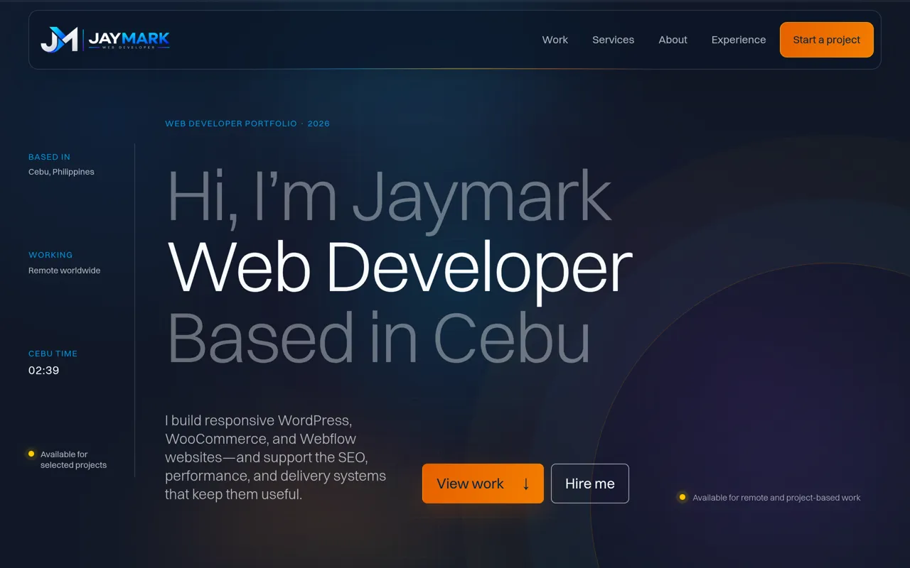 Screenshot: Portfolio
