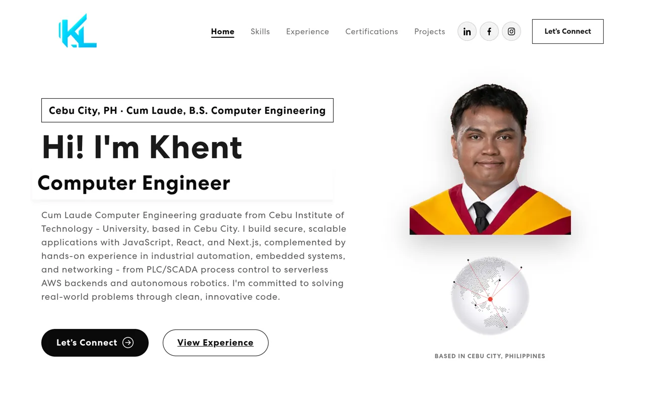 Screenshot: Portfolio